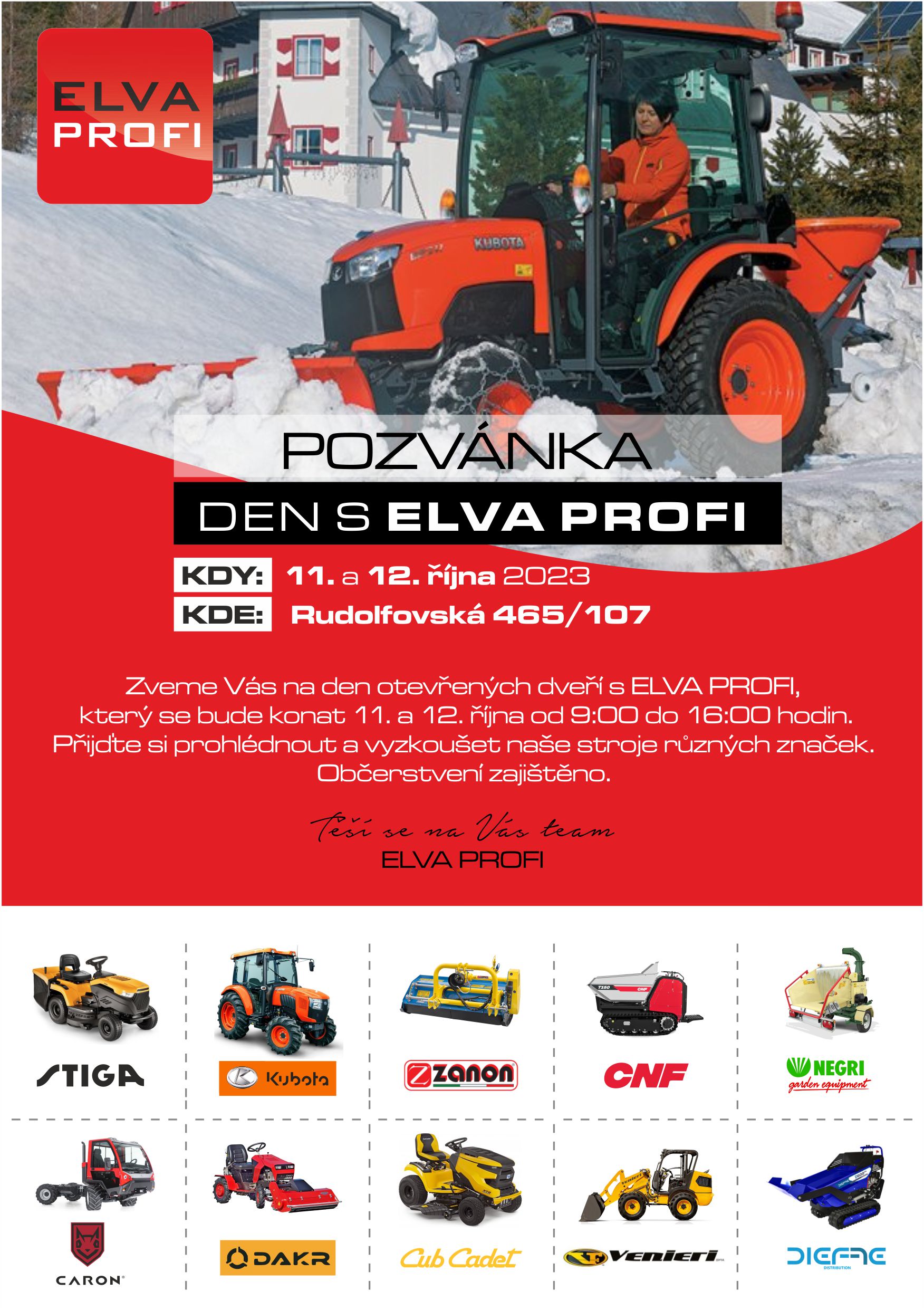 POZVÁNKA NA DEN S ELVA PROFI 2023