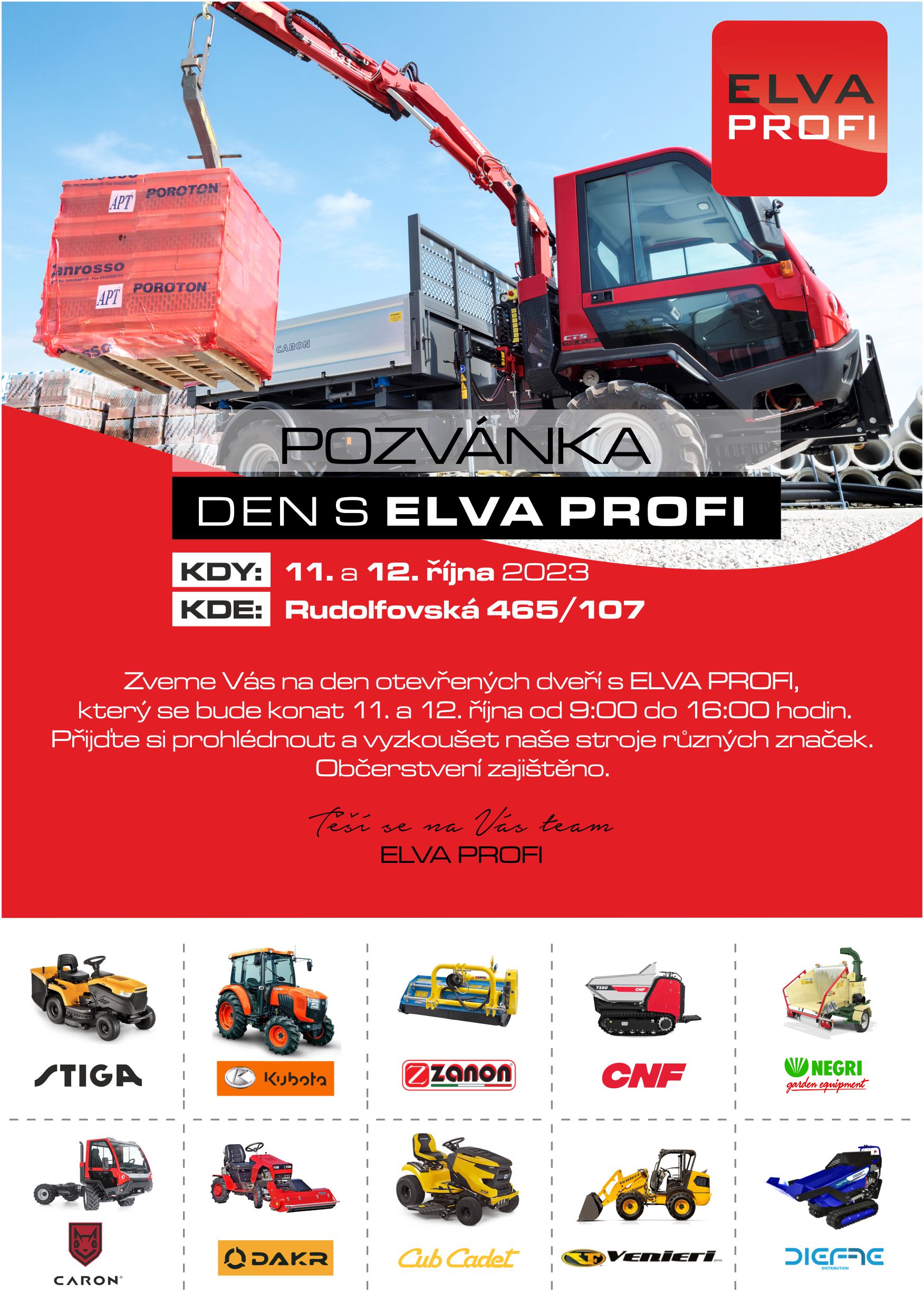 POZVÁNKA NA DEN S ELVA PROFI 2023